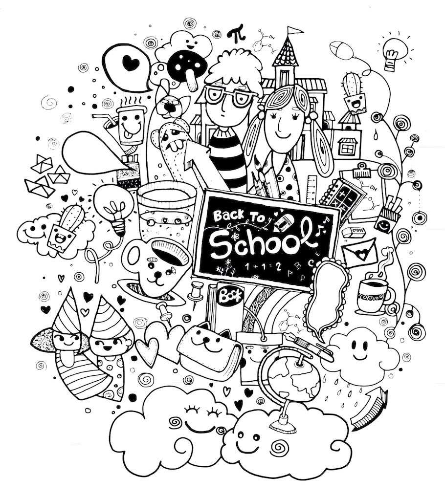 back to school doodle - Back to School Doodle