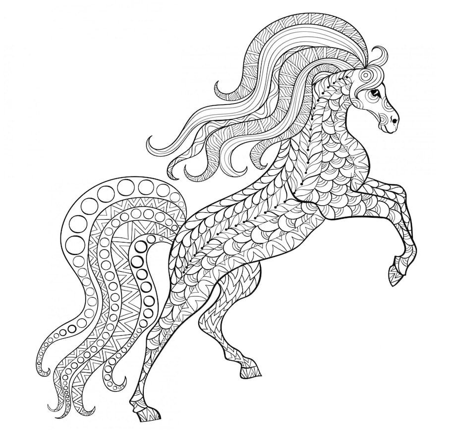 beautiful horse doodle - Beautiful Horse Doodle