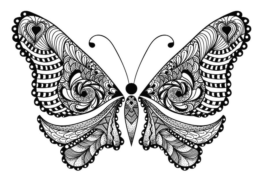butterfly doodle 2 - Butterfly Doodle (2)