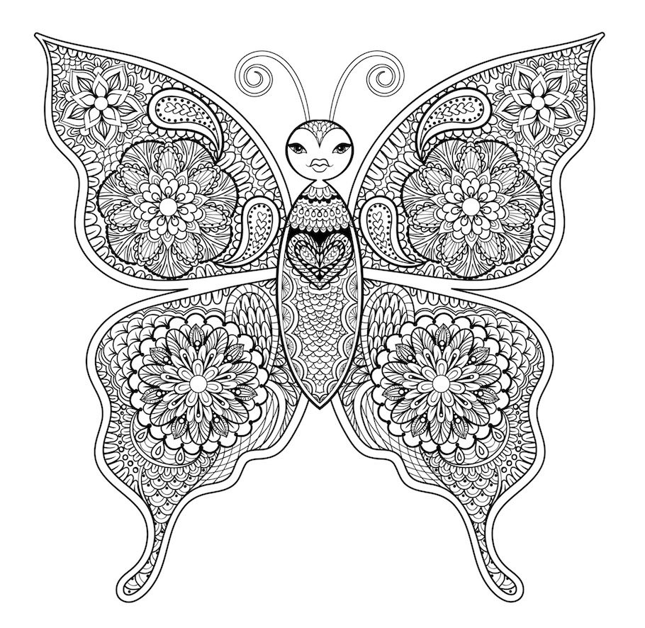 butterfly doodle 4 - Butterfly Doodle (4)