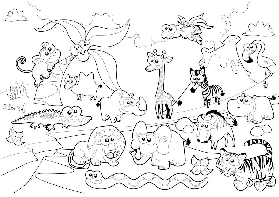 cute animals doodle - Cute Animals Doodle