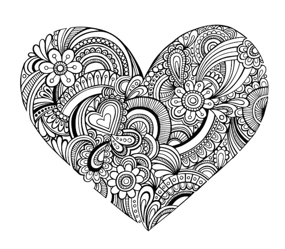 detailed heart doodle - Detailed Heart Doodle