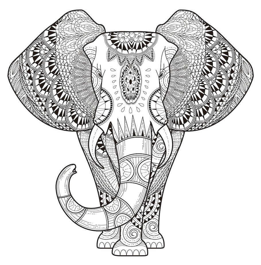 elephant doodle 1 - Elephant Doodle (1)