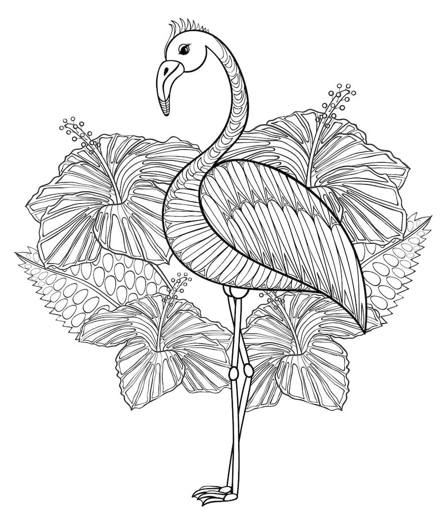 flamingo doodle 1 - Flamingo Doodle (1)