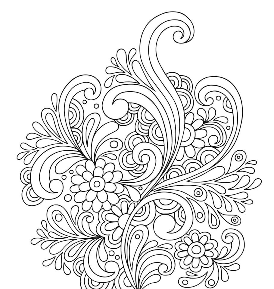 floral water doodle - Floral Water Doodle