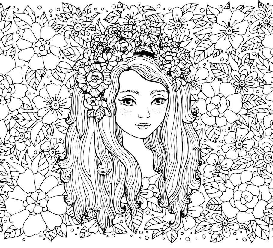flower lady doodle - Flower Lady Doodle