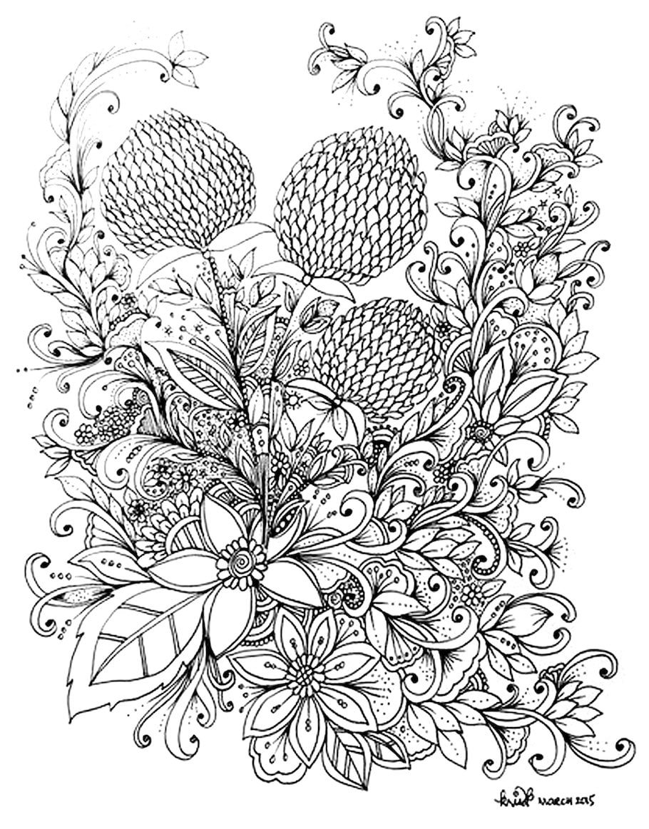 flowers doodle 7 - Flowers Doodle (7)