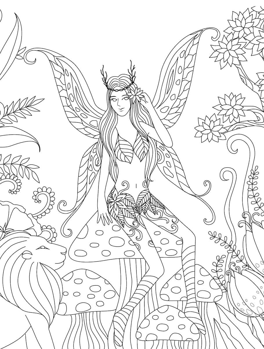 forest fairy doodle - Forest Fairy Doodle
