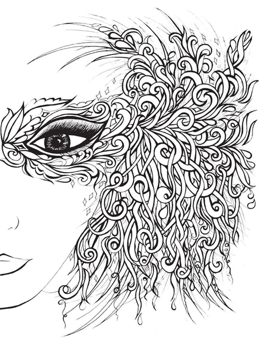 girl face doodle - Girl Face Doodle