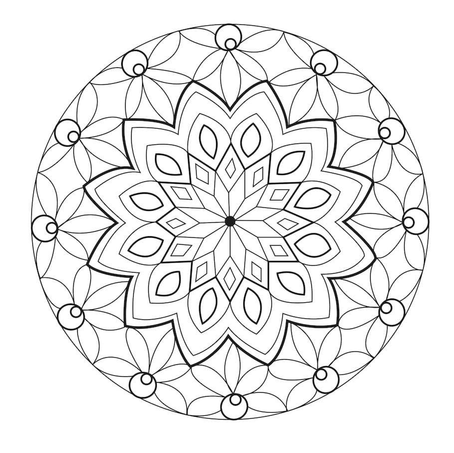 round mandala doodle 2 - Round Mandala Doodle (2)