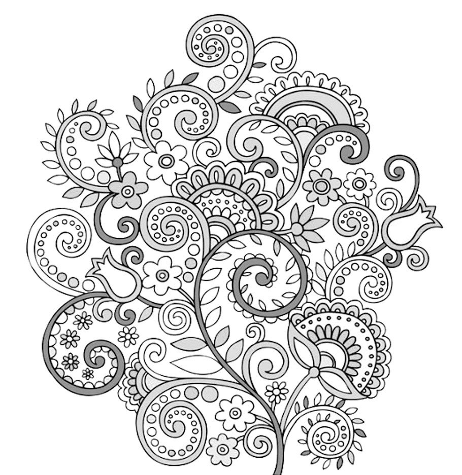 simple floral doodle 1 - Simple Floral Doodle