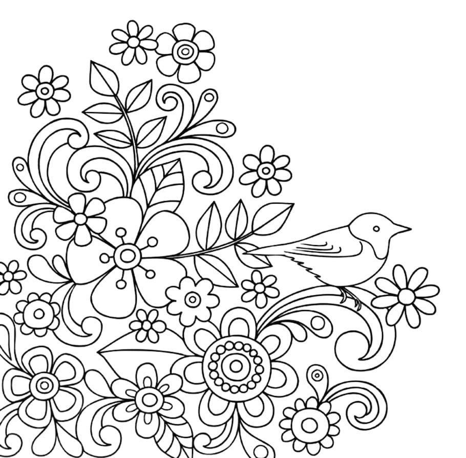 simple floral doodle 2 - Simple Floral Doodle (2)