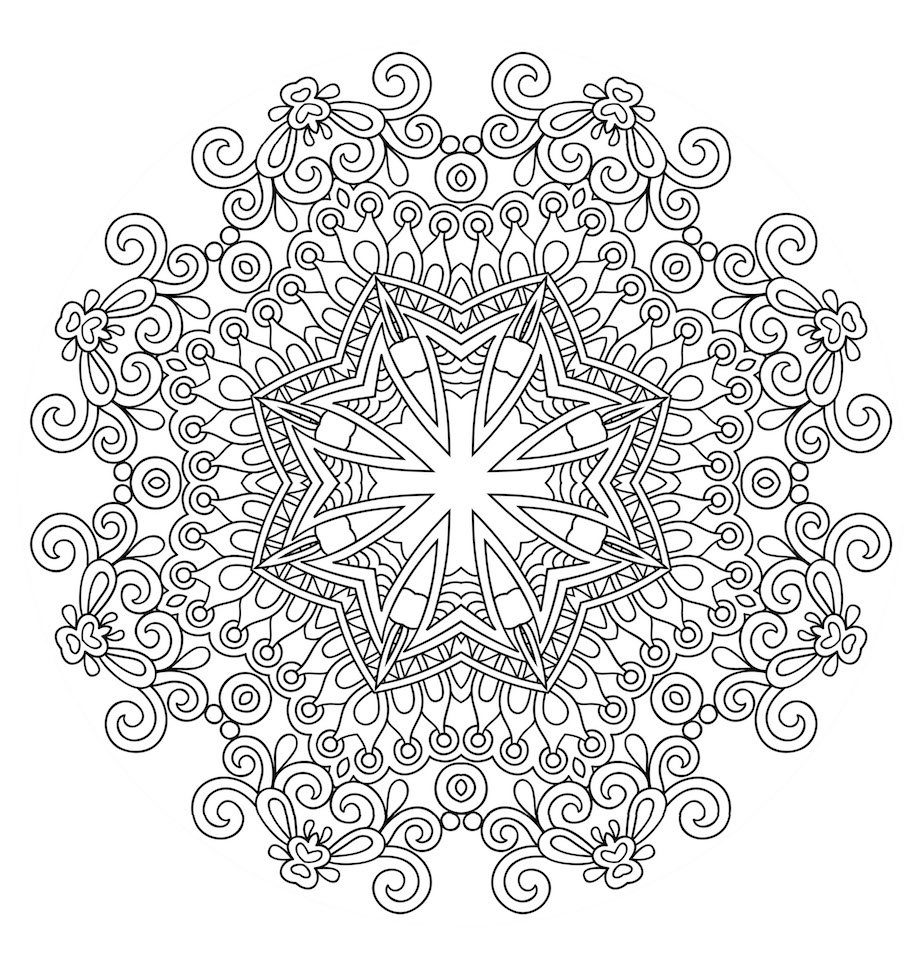 simple mandala doodle - Simple Mandala Doodle