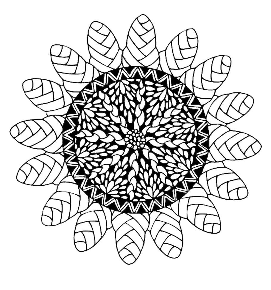 very simple mandala doodle - Very Simple Mandala Doodle