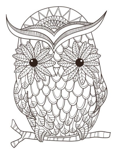 forest owl doodle 400x523 - Forest Owl