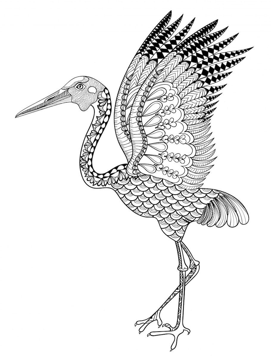 stork doodle - Stork Doodle